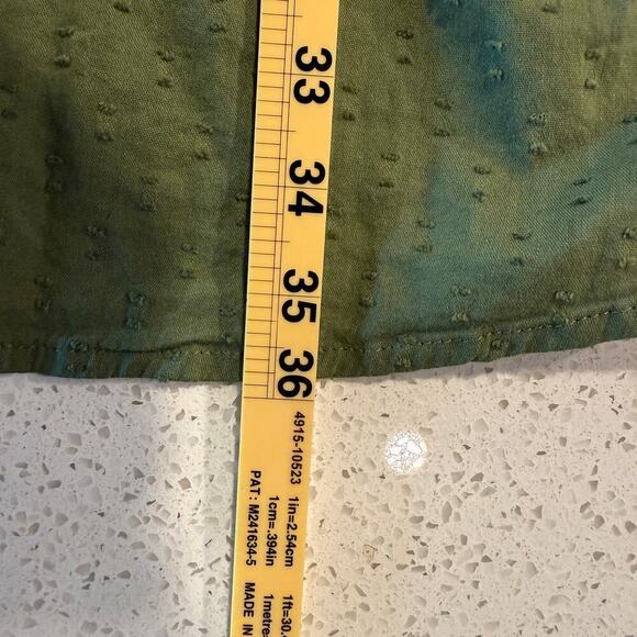 Old Navy Green Swiss Dot Tiered Mini Dress Womens Medium Cami Sundress Boho - Picture 9 of 10